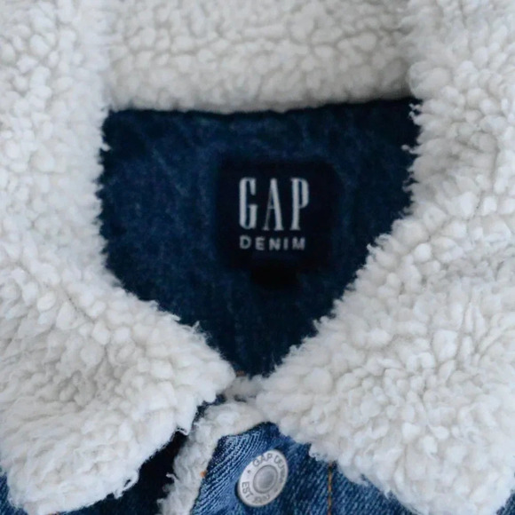 GAP  Denim Gap for Good Teddy Bear Jean Jacket - Medium - Picture 12 of 12